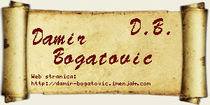 Damir Bogatović vizit kartica